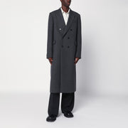 Dries Van Noten Grey double-breasted wool coat