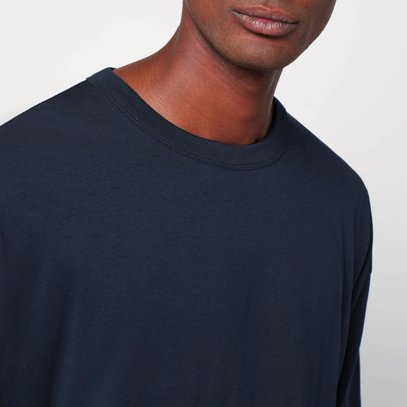 Dries Van Noten Oversized navy blue cotton T-shirt