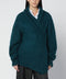 Dries Van Noten Oversized petroleum green mohair-blend sweater
