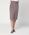Dries Van Noten Taupe skirt in cotton with belt
