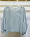 Drop Shoulder Crochet V-Neck Tunic Aqua Blue-Tunic-MILIO MILANO-One Size-Aqua Blue-Urbanheer