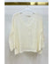 Drop Shoulder Crochet V-Neck Tunic Cream-Tunic-MILIO MILANO-One Size-Cream-Urbanheer