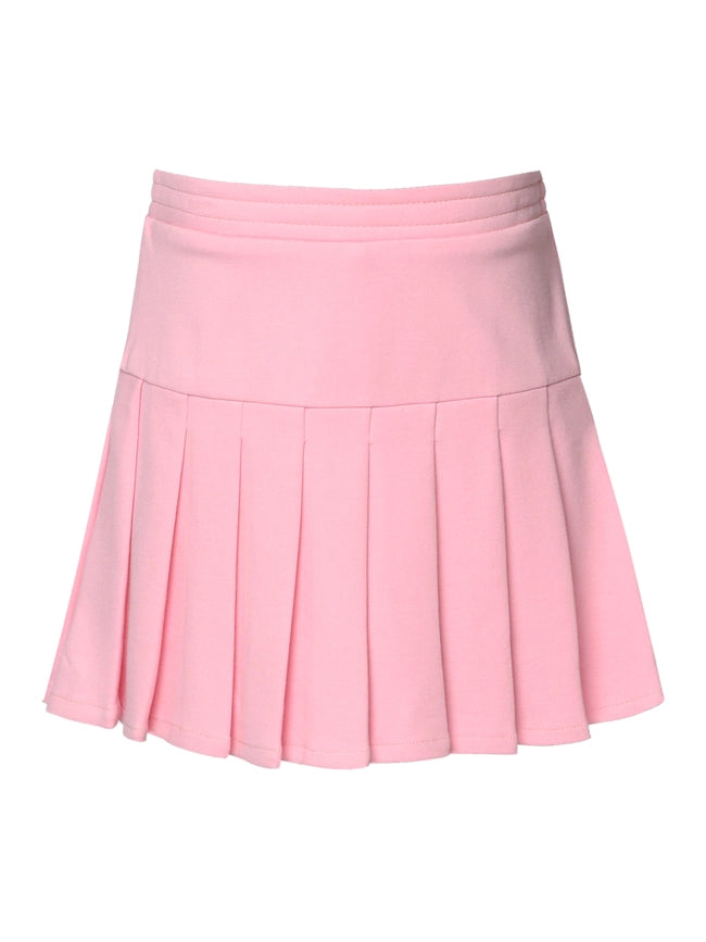 Drop Waist Pleated Skirt-Skirt-Hannah Banana-2T-PINK-Urbanheer