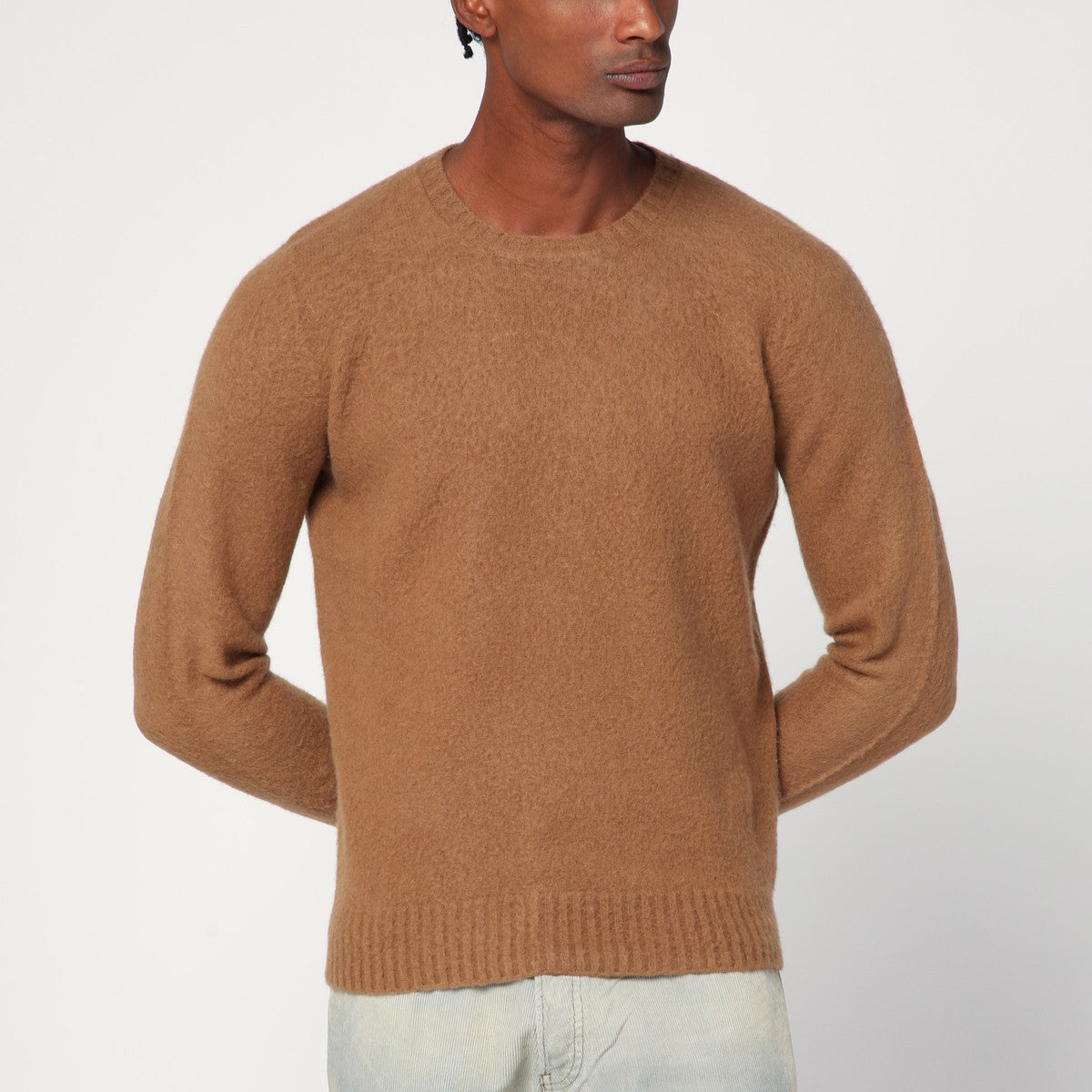 Drumohr Light brown lambswool sweater