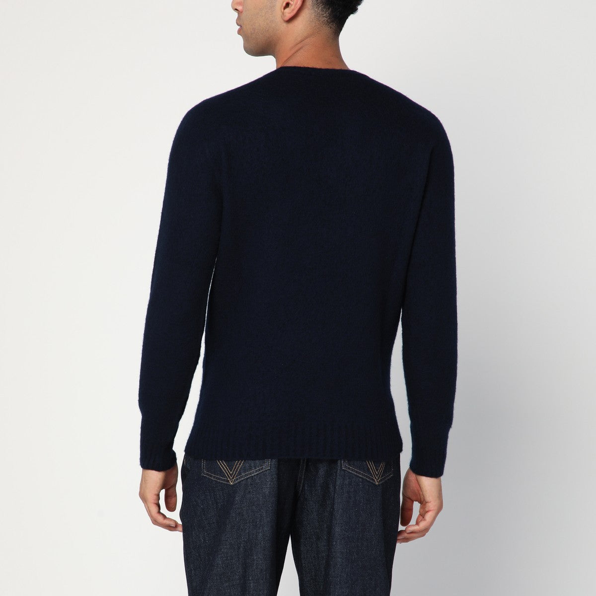 Drumohr Navy blue lambswool sweater