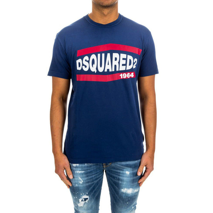 Dsquared Men T-Shirt-Clothing T-shirts-Dsquared-blue-S-Urbanheer