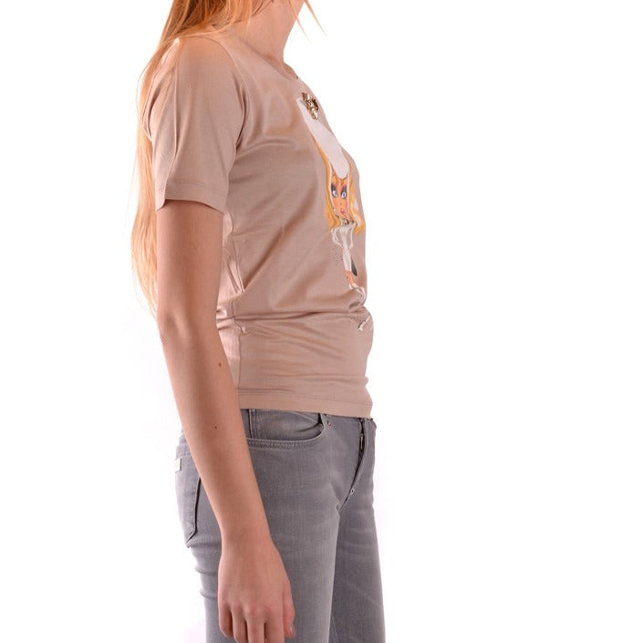 Dsquared Women T-Shirt-Clothing T-shirts-Dsquared-beige-S-Urbanheer