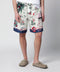 Dsquared2 Bermuda shorts with tropical print in silk