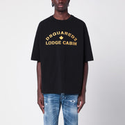 Dsquared2 Black cotton T-shirt with logo