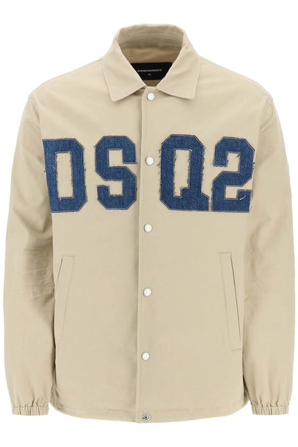 Dsquared2 cotton coach overshirt-men > clothing > jackets > casual jackets-Dsquared2-Urbanheer