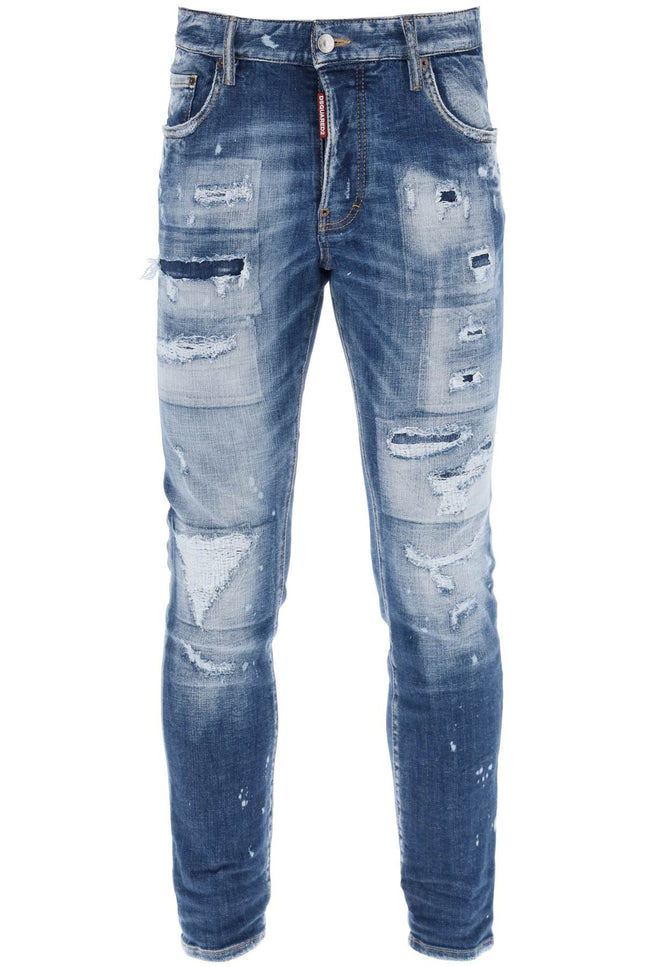 Dsquared2 destroyed effect skater jeans.-men > clothing > jeans > jeans-Dsquared2-Urbanheer