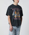 Dsquared2 Grey vintage-effect T-shirt with rock print