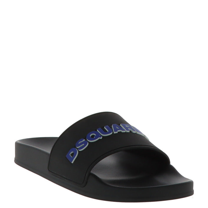 Dsquared2 Men Slippers-Shoes Slippers-Dsquared2-black-40-Urbanheer