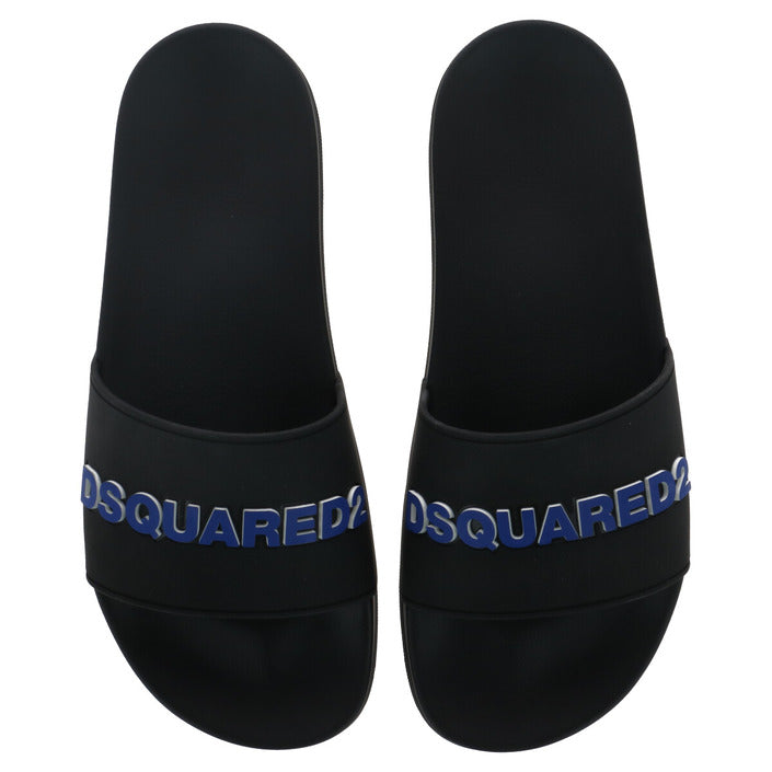 Dsquared2 Men Slippers-Shoes Slippers-Dsquared2-black-40-Urbanheer