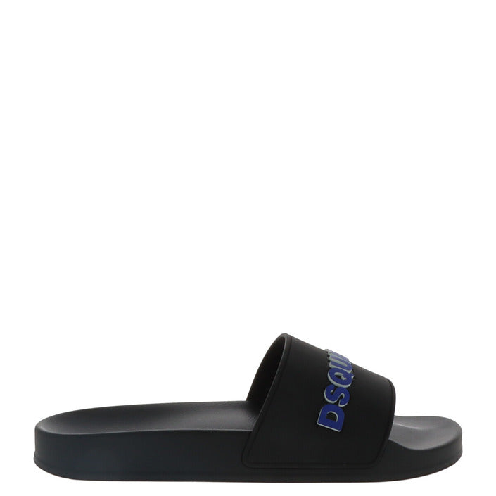 Dsquared2 Men Slippers-Shoes Slippers-Dsquared2-black-40-Urbanheer