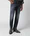 Dsquared2 Slim black washed jeans with distressed details