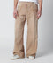Dsquared2 Vintage-effect beige baggy carpenter jeans