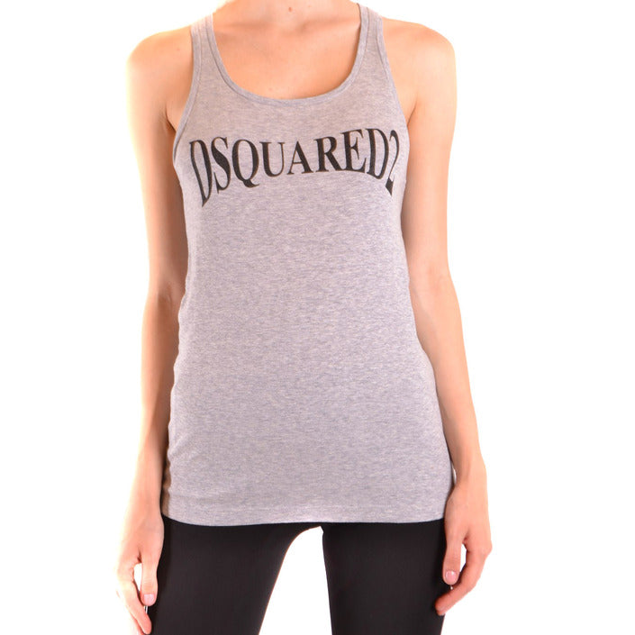Dsquared2 Women Undershirt-Clothing Tank-Top-Dsquared2-grey-S-Urbanheer