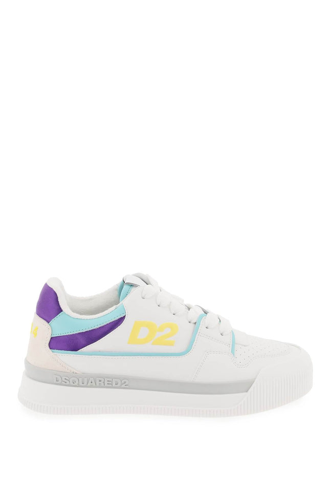 Dsquared2 smooth leather new jersey sneakers in 9-women > shoes > sneakers-Dsquared2-Urbanheer