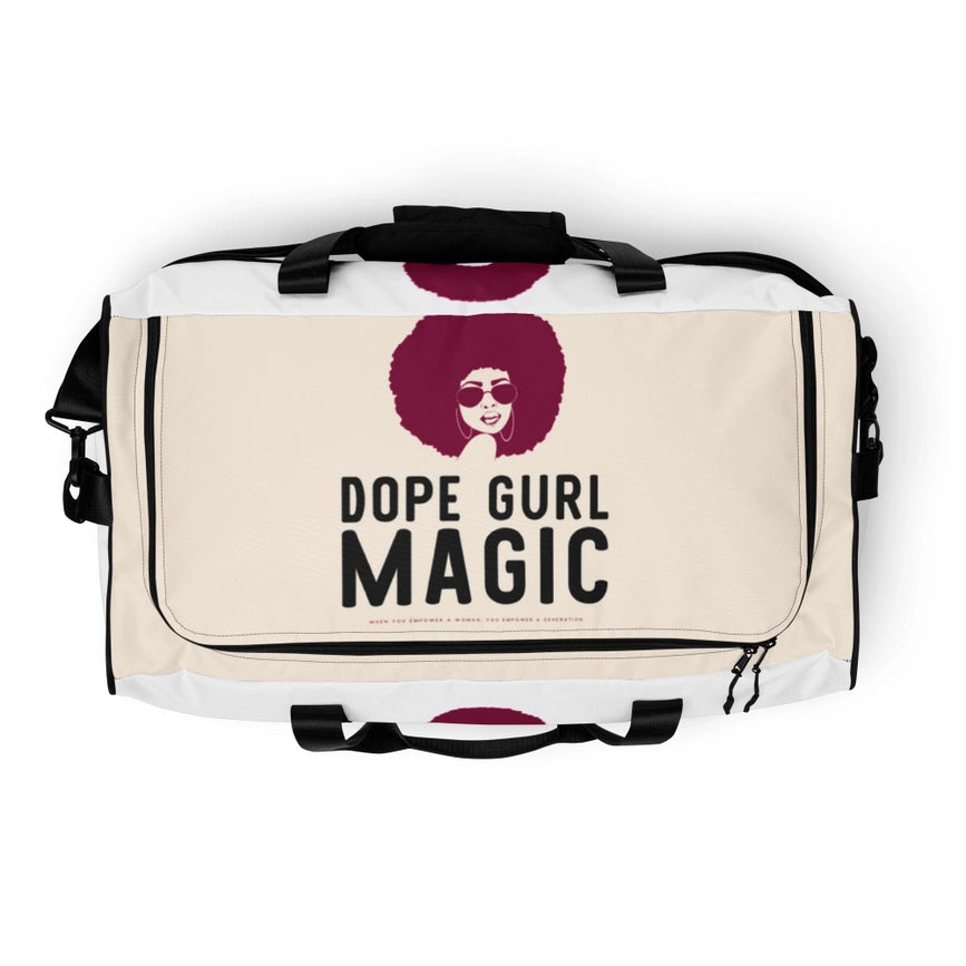 Duffle Bag-Duffle Bag-Dope Gurl Magic-22″ × 11.5″ × 11.5″-Urbanheer