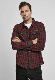 Duncan Checked Shirt Red/Brown-Shirt-Norvine-S-Red/Brown-Urbanheer
