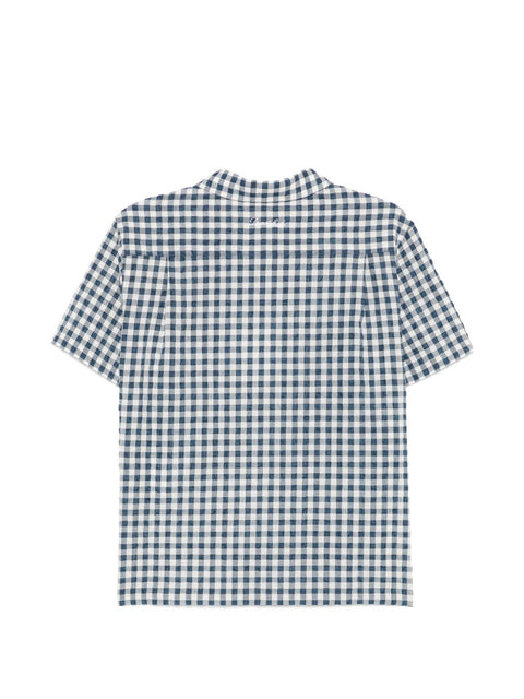 Dunst Checked cotton blend shirt