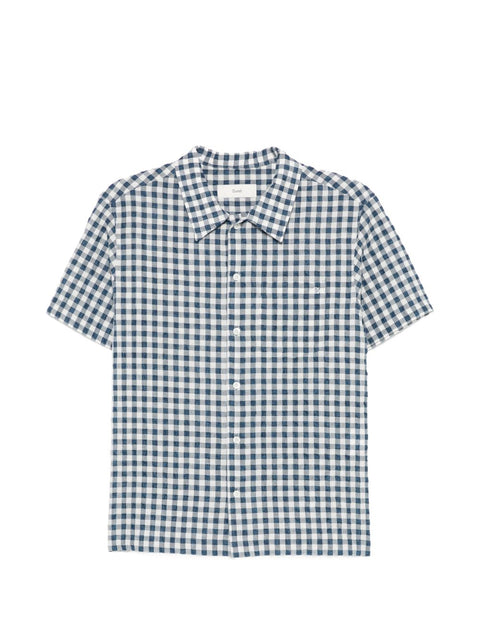 Dunst Checked cotton blend shirt