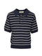 Dunst Cotton blend striped polo shirt