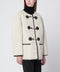 Dunst Cream shearling-effect fabric jacket