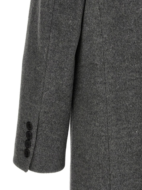Dunst Grey Wool Double-breasted Coat