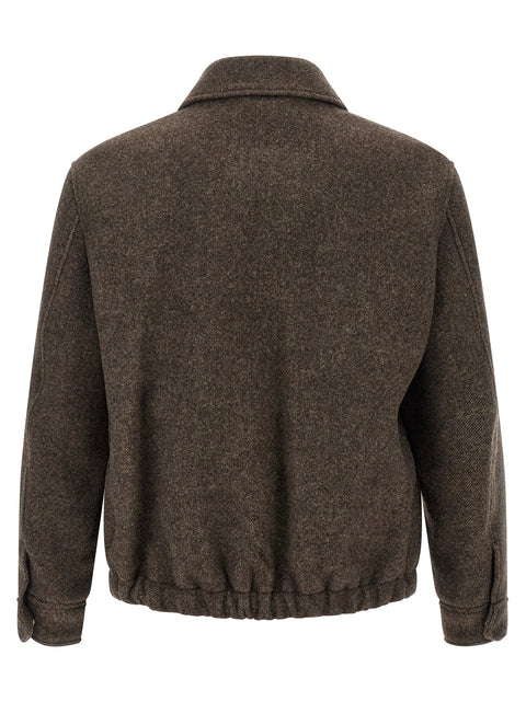Dunst Mélange Brown Wool Jacket