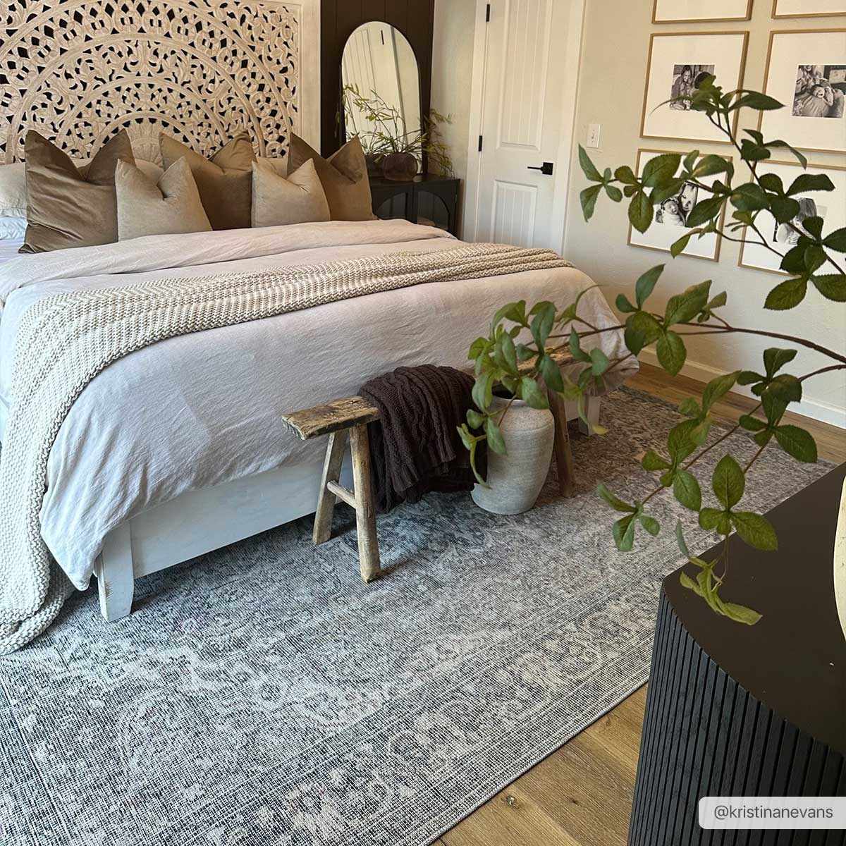 Dusty Sage Greenpoint Medallion Washable Area Rug-Rugs-Hauteloom-2'7" x 7'3" Runner-Urbanheer