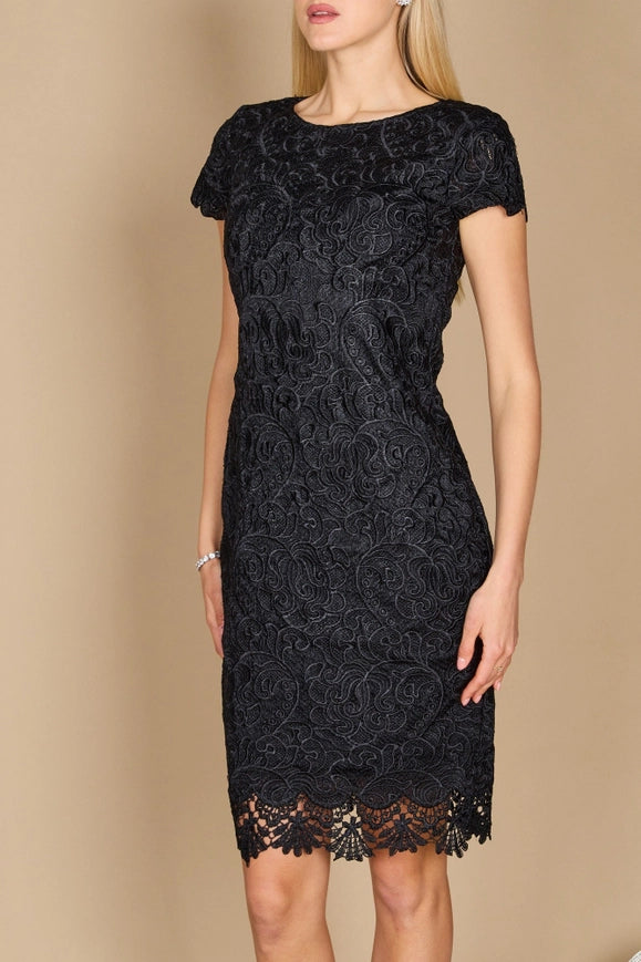 Dylan And Davids Short Lace Formal Evening Cocktail Dress Black-Dress-Dylan & Davids-10-Urbanheer