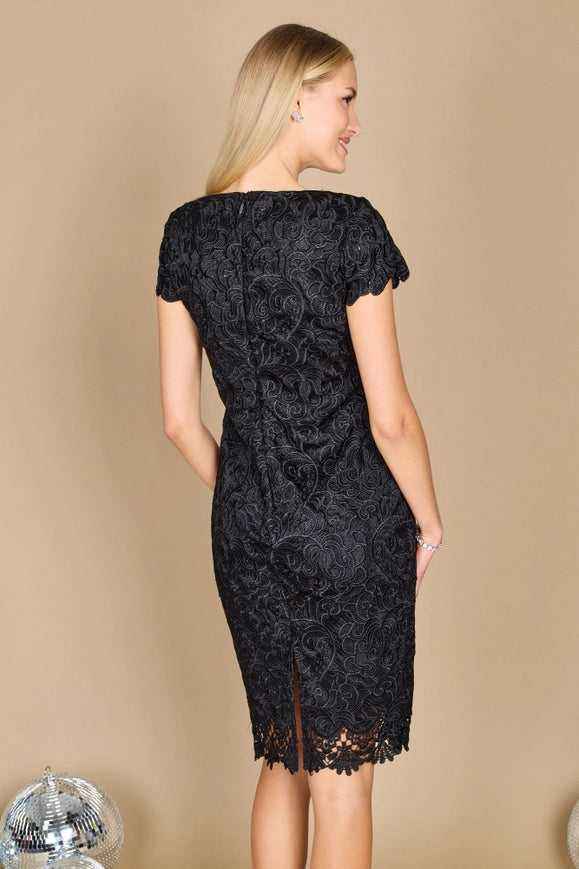 Dylan And Davids Short Lace Formal Evening Cocktail Dress Black-Dress-Dylan & Davids-10-Urbanheer