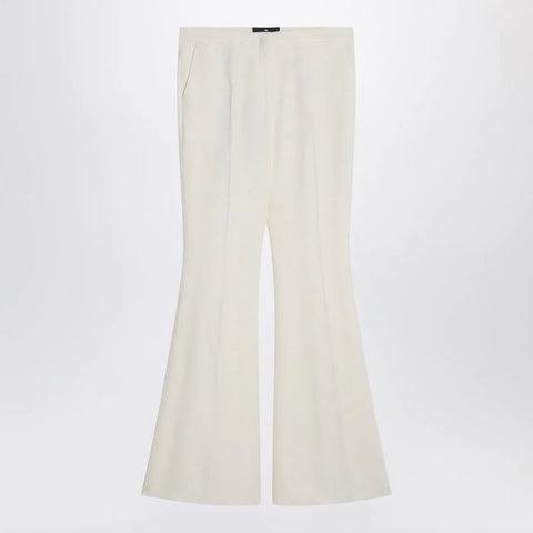 ETRO Flared trousers in ivory viscose