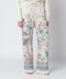 ETRO White wide-leg trousers with floral print
