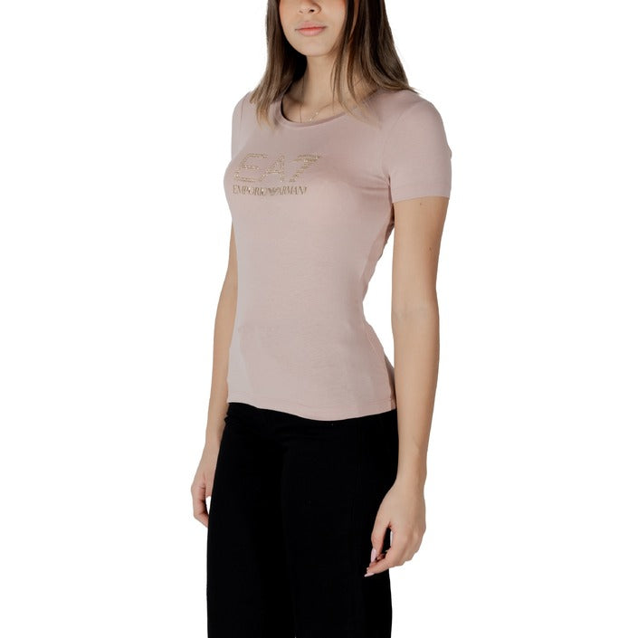 Ea7 Women T-Shirt-Topwear-Ea7-pink-XS-Urbanheer