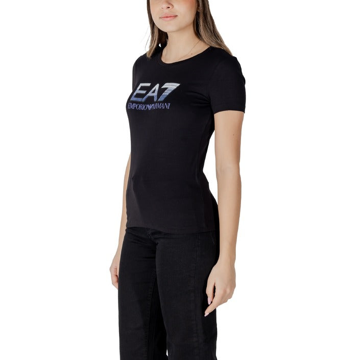 Ea7 Women T-Shirt-Topwear-Ea7-black-XS-Urbanheer