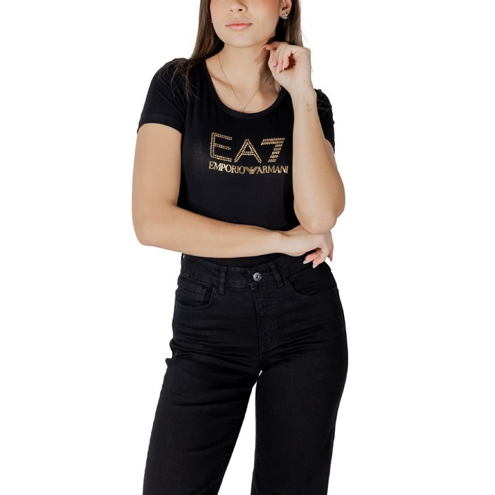 Ea7 Women T-Shirt-Topwear-Ea7-black-XS-Urbanheer