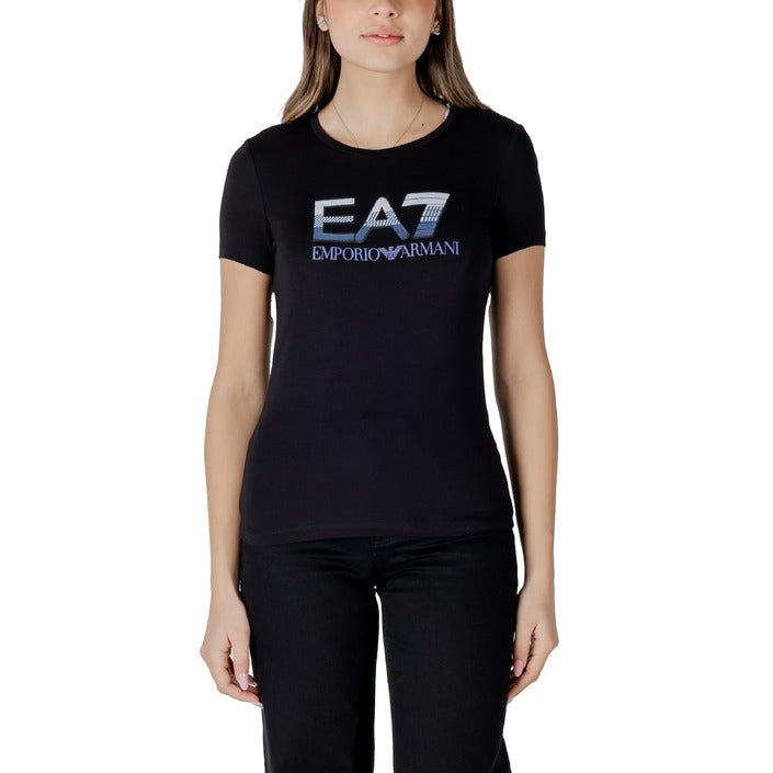 Ea7 Women T-Shirt-Topwear-Ea7-black-XS-Urbanheer