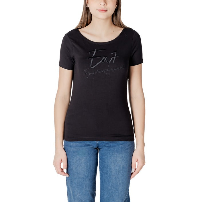 Ea7 Women T-Shirt-Topwear-Ea7-black-XS-Urbanheer
