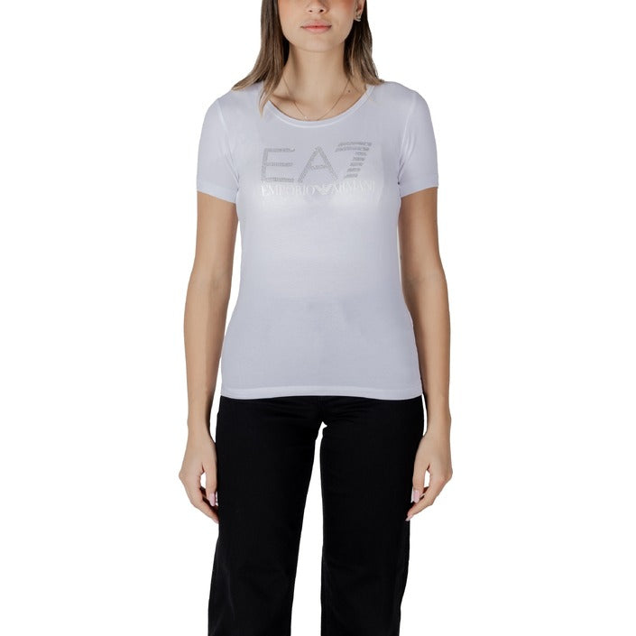 Ea7 Women T-Shirt-Topwear-Ea7-white-XS-Urbanheer