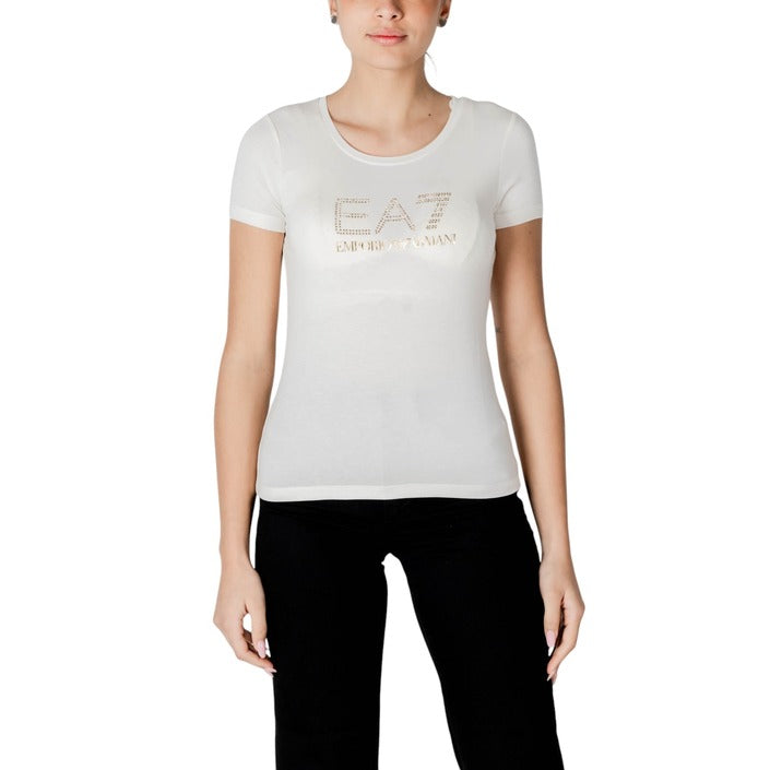 Ea7 Women T-Shirt-Topwear-Ea7-white-XS-Urbanheer