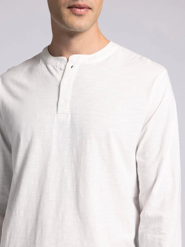 Earle Top - Long Sleeve Henley BRIGHT WHITE-Shirts-Thread & Supply (Mens)-S-BRIGHT WHITE-Urbanheer