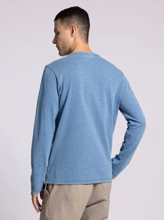 Earle Top - Long Sleeve Henley DENIM-Shirts-Thread & Supply (Mens)-S-DENIM-Urbanheer