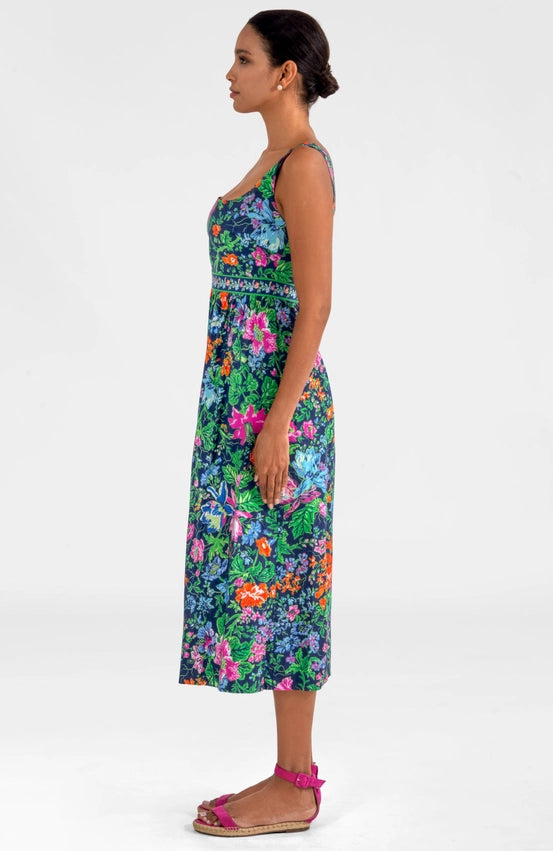 Easy Peasy Dress- English Garden-Dress-Gretchen Scott LLC-XXS-Navy-Urbanheer