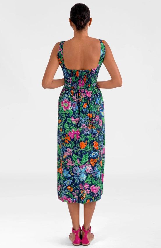 Easy Peasy Dress- English Garden-Dress-Gretchen Scott LLC-XXS-Navy-Urbanheer