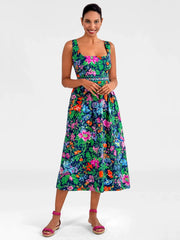 Easy Peasy Dress- English Garden-Dress-Gretchen Scott LLC-XXS-Navy-Urbanheer