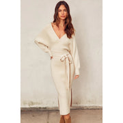 Easy To Love Knitted Midi Dress CREAM-Dress-Dress Forum-S-Urbanheer