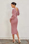 Easy To Love Knitted Midi Dress DRIED ROSE-Dress-Dress Forum-S-Urbanheer